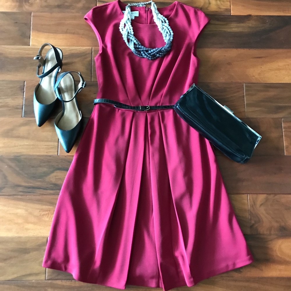Maggy London Cranberry Red Dress